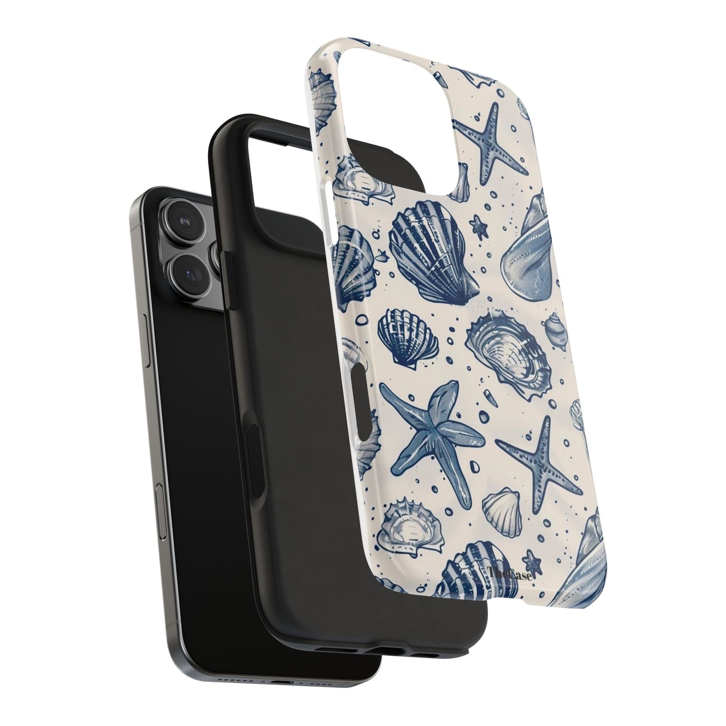 Coastal Shells Tough Phone Case - Nautical Summer Design