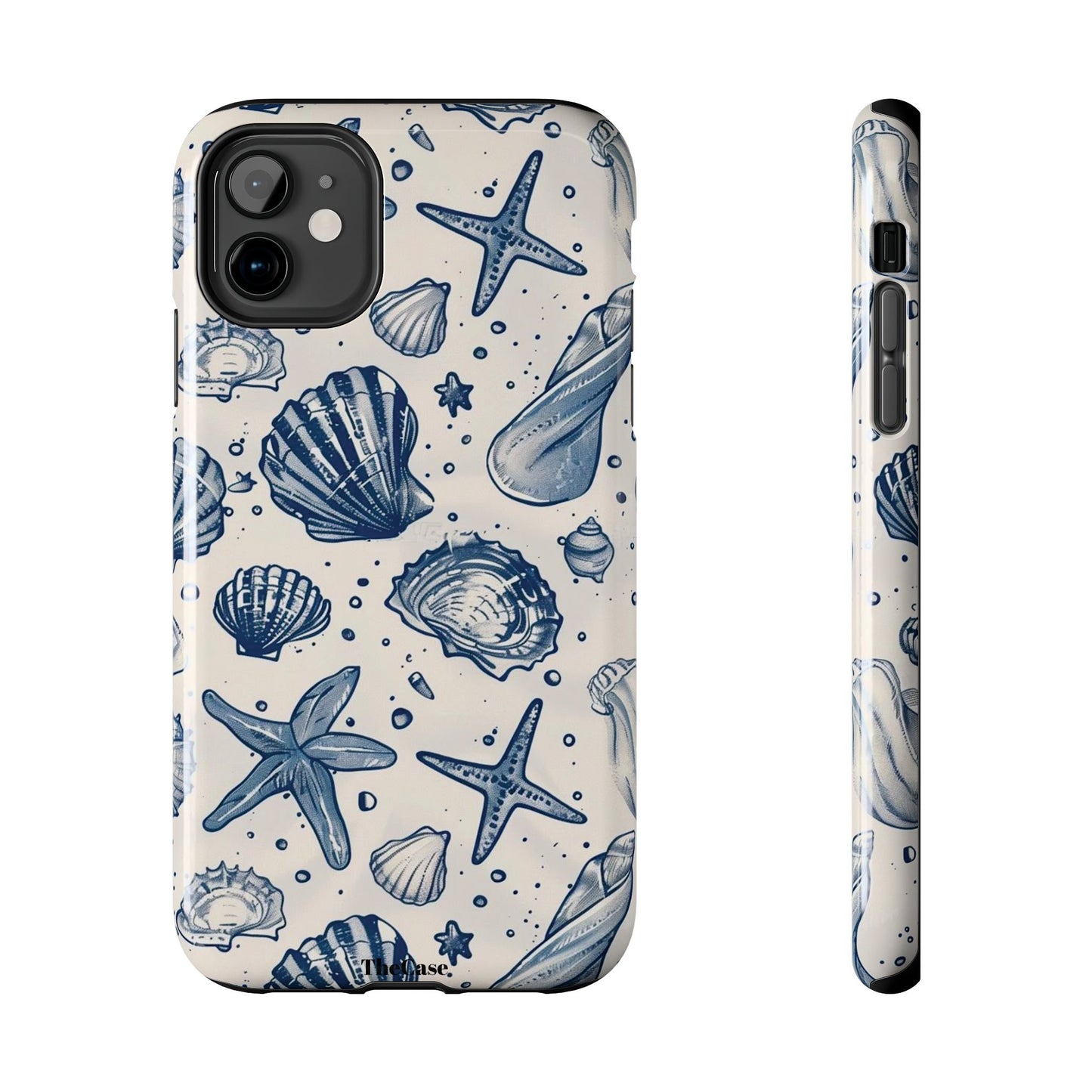 Coastal Shells Tough Phone Case - Nautical Summer Design