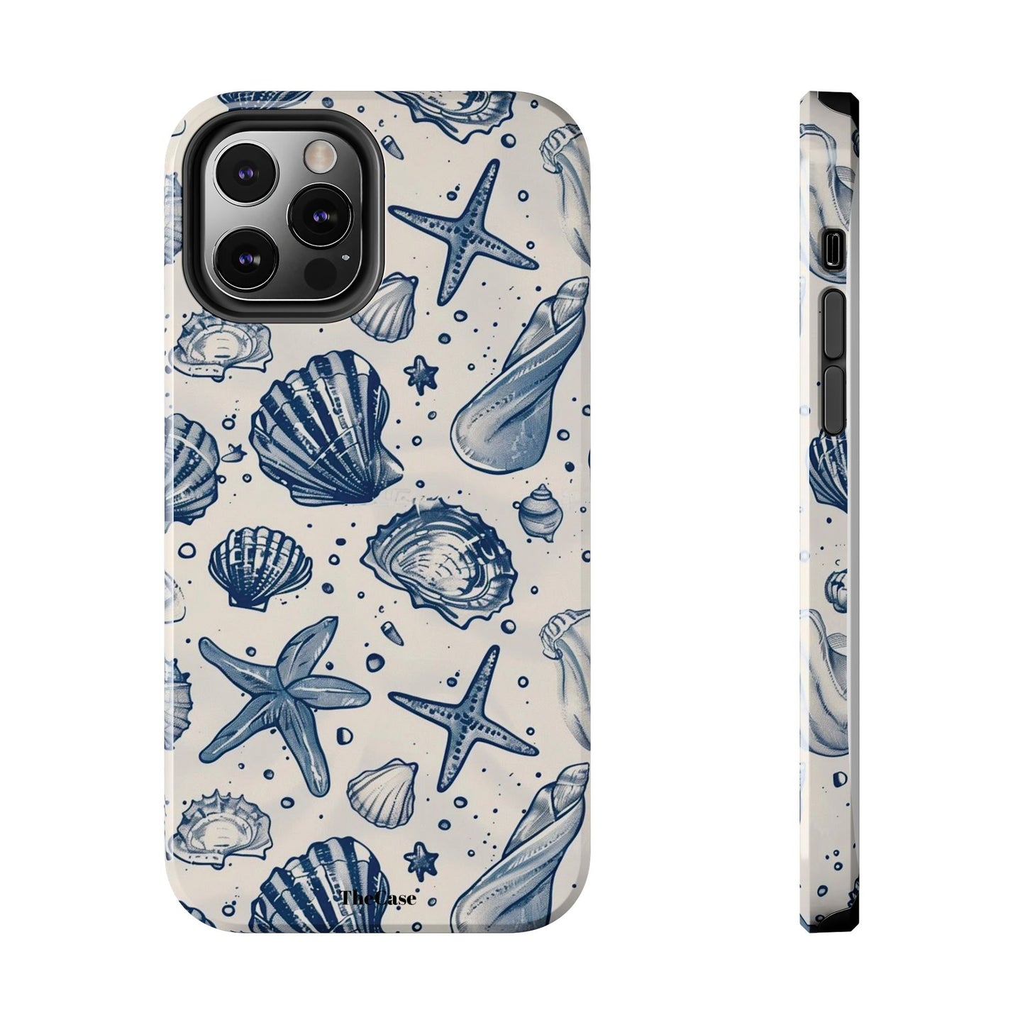 Coastal Shells Tough Phone Case - Nautical Summer Design