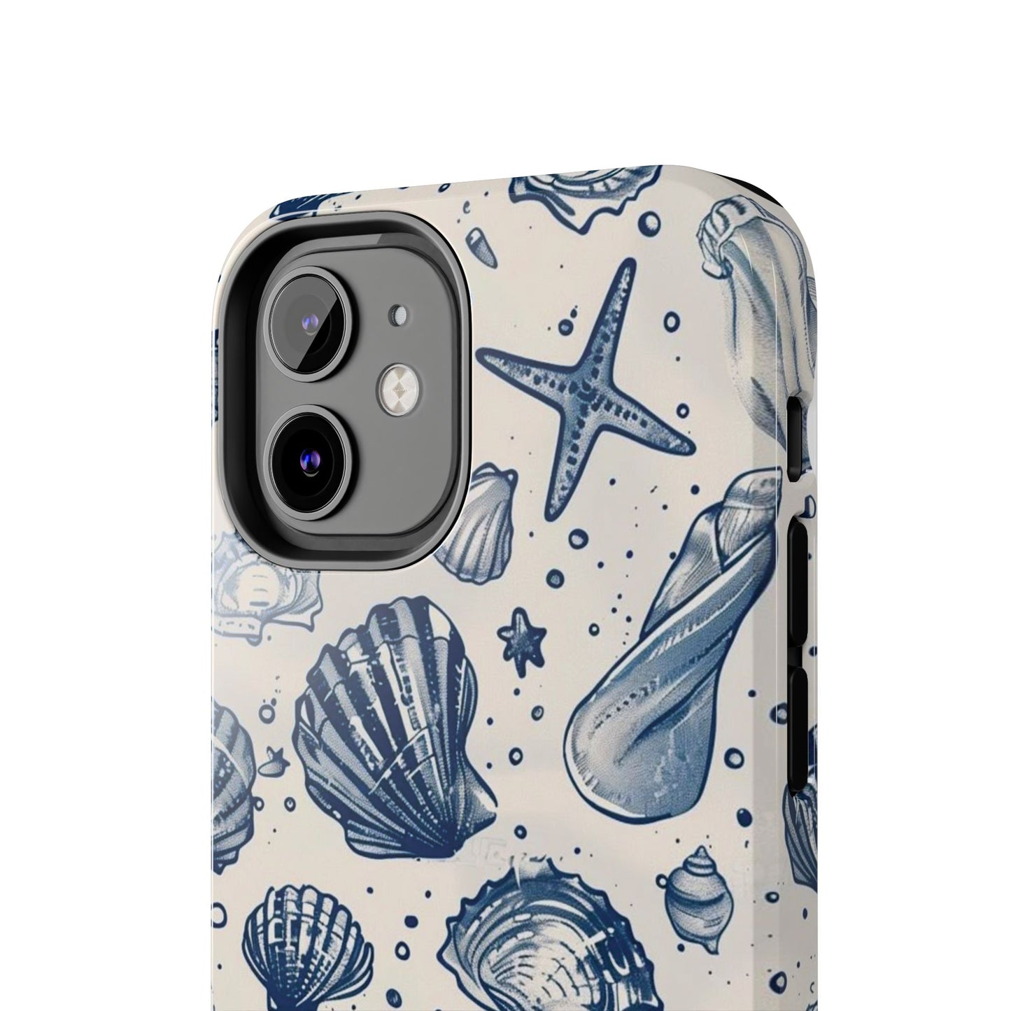 Coastal Shells Tough Phone Case - Nautical Summer Design