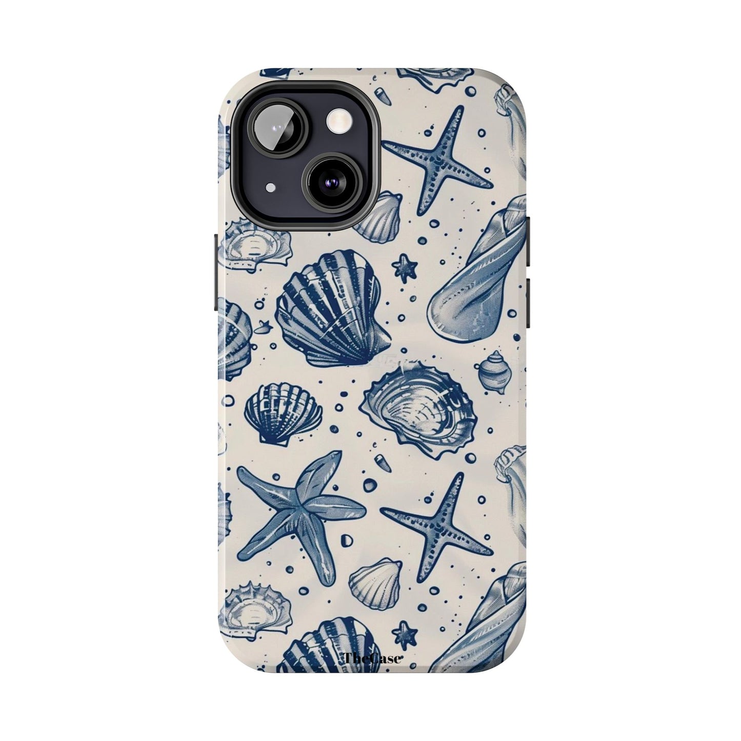 Coastal Shells Tough Phone Case - Nautical Summer Design