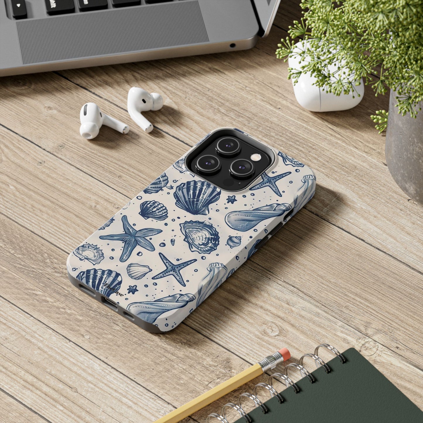 Coastal Shells Tough Phone Case - Nautical Summer Design