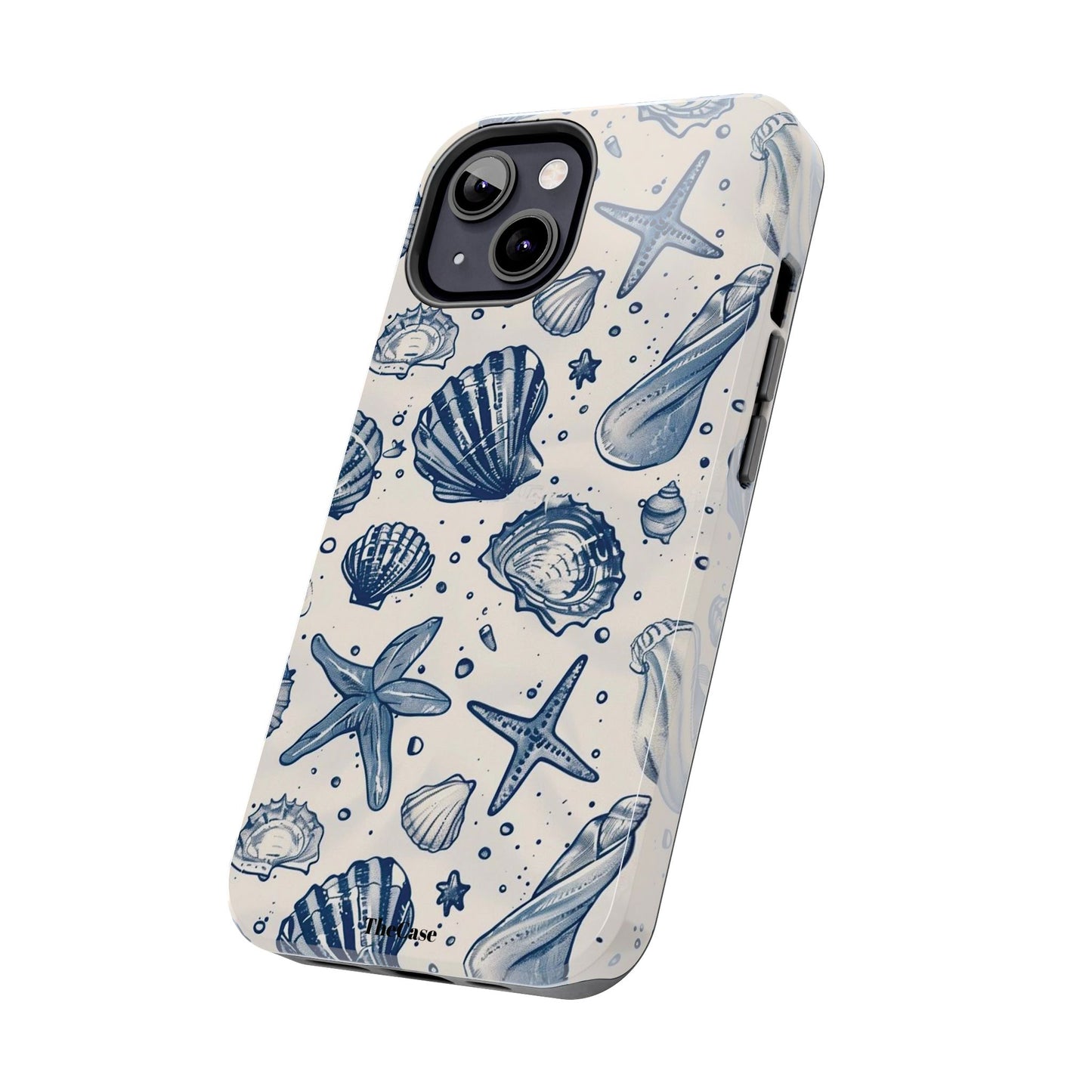 Coastal Shells Tough Phone Case - Nautical Summer Design