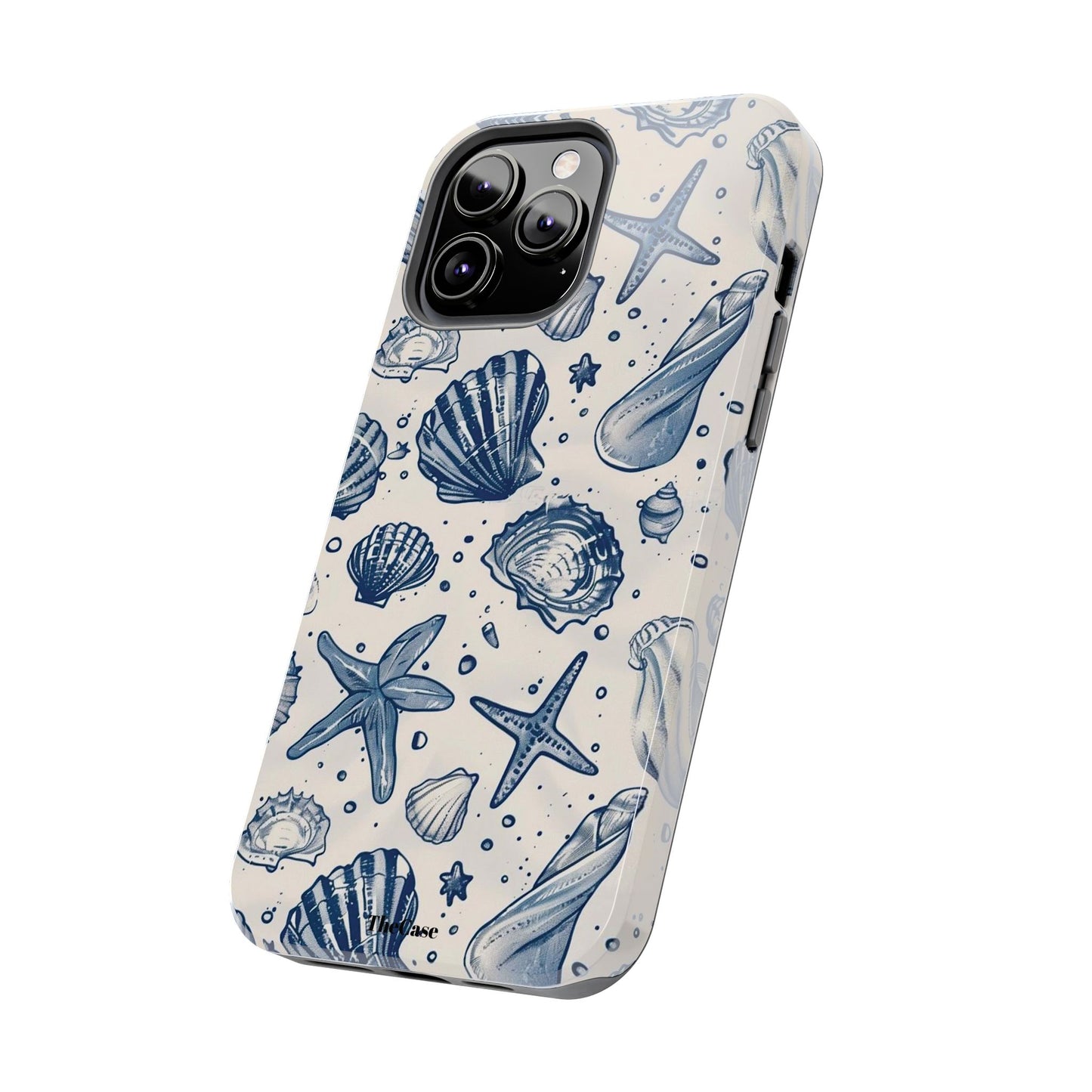 Coastal Shells Tough Phone Case - Nautical Summer Design