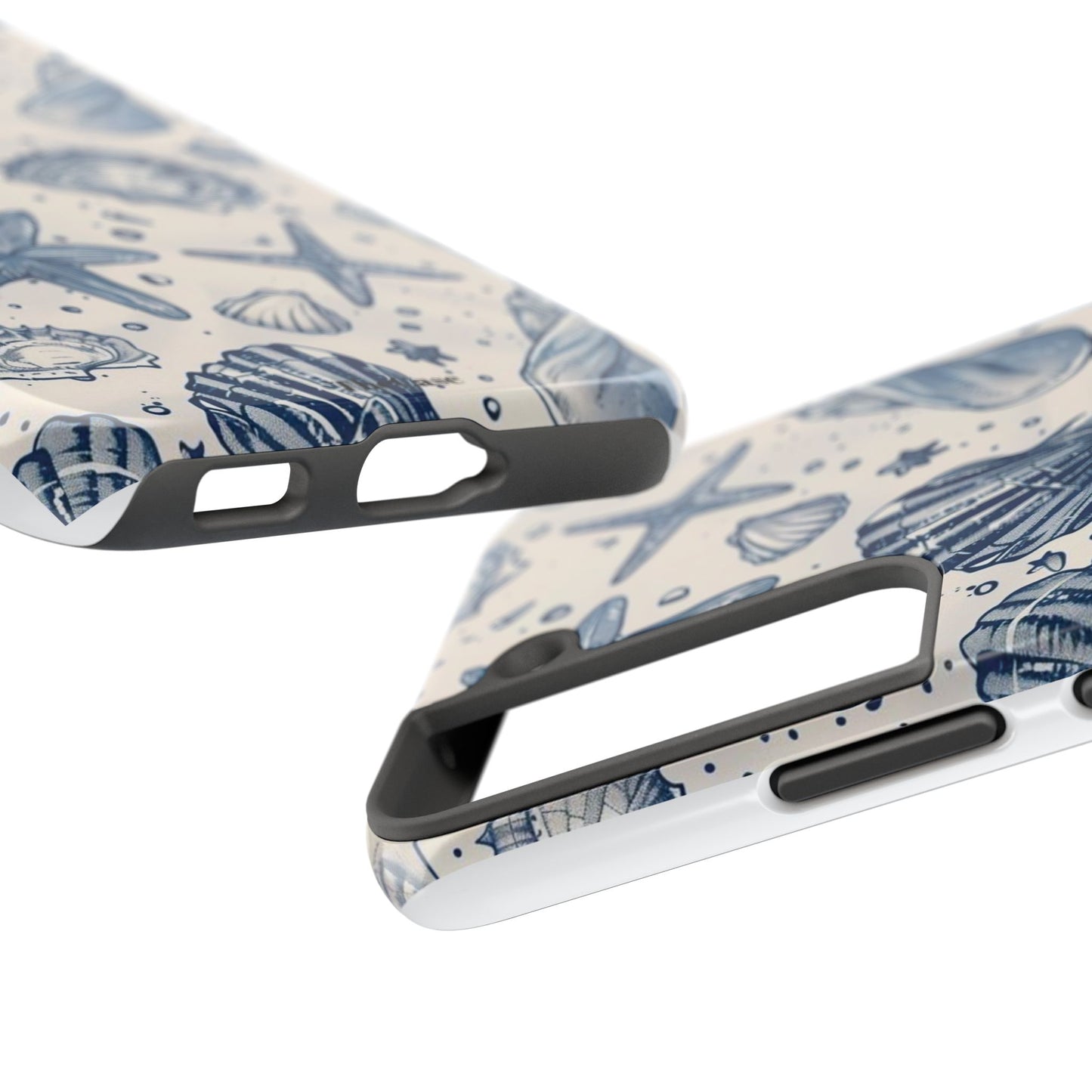 Coastal Shells Tough Phone Case - Nautical Summer Design